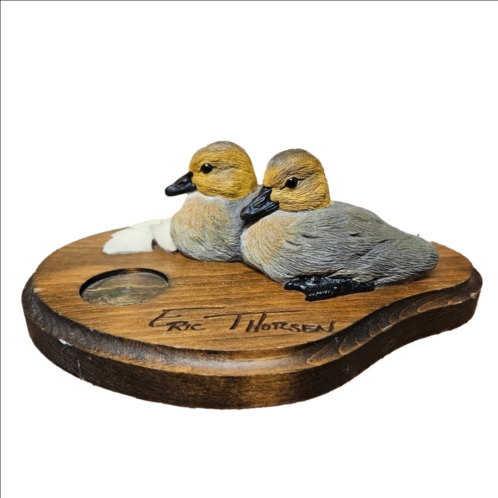 Vintage Ducks Unlimited. Hatched Baby Ducklings 1992-1993 by Eric Thorsen